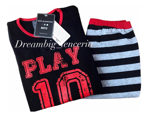 Pijama Play Ten Mini Promesse Art 12409