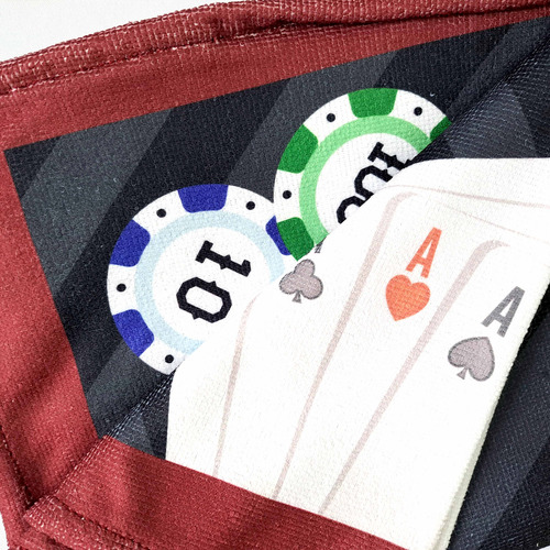Toalha De Mesa Felpuda Retangular Listrada Poker Truco