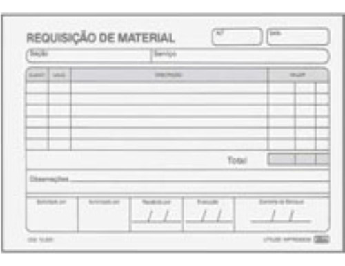 Impresso Requisicao Material Simplif.50f.154x107 -  Com20