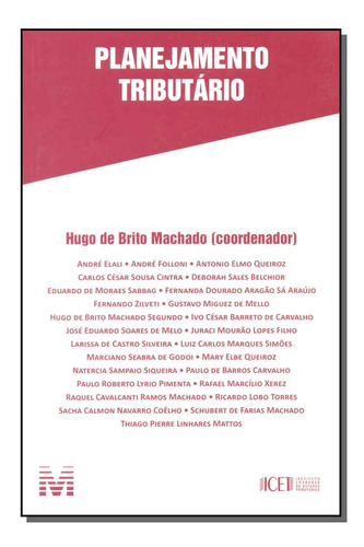 Libro Planejamento Tributario 01ed 16 De Machado Hugo De Bri