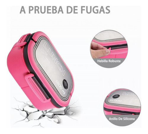 Fiambrera De Doble Capa Con Compartimentos Lonchera Bento