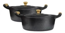 Comprar Jogo 2 Panelas Caçarolas Alumínio Batido Craqueado 22 E 24cm