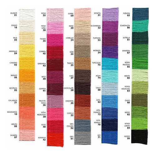 Hilaza La Abuelita 5 Madejas De 50 Gramos Mismo Color 24 Camello