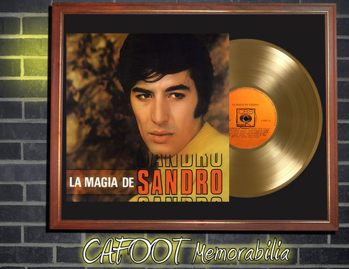 Sandro La Magia De Sandro Tapa Lp Y Disco Oro Enmarcado