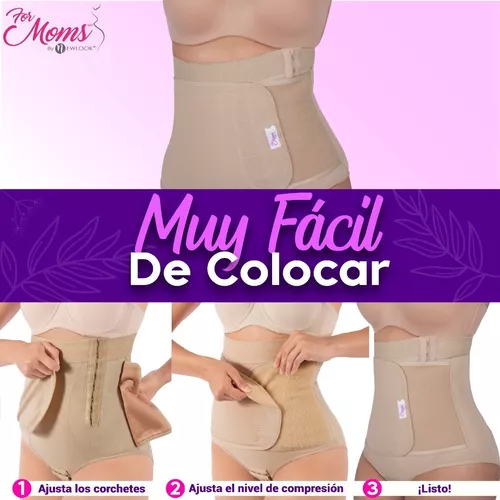 Panty Faja Postparto For Moms Post Cesarea Alta Moldeador Negro