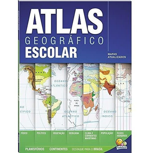 Libro Atlas Geográfico Escolar (68p) De Pedro Valcanaia Todo