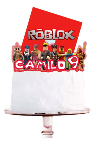 Roblox Adornó Para Tortas Cake Topper Personalizado