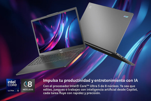 Notebook Acer Touch 14' / Intel Ultra 5 / 16gb Ram /512 Ssd Negro