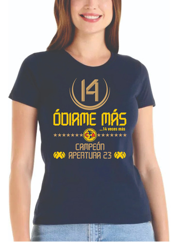 Playera América Campeón Apertura 2023 Personalizada 