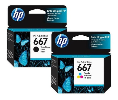 Cartuchos Hp 667 Negro Y 667 Color