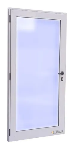 Puerta Doble Modena 180x200 Vidrio Entero 4mm Lebaux
