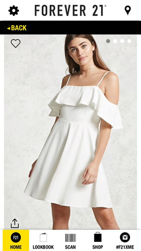 Forever 21 Vestido Off The Shoulder Talla M Hombros Descubie