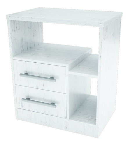 Mesa De Luz Premium 2 Cajones Con Guías Metálicas.! Acabado Mate Color Venecia