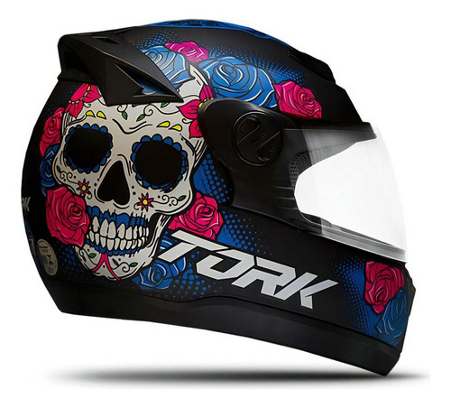 Capacete Pro Tork Evolution G7 Caveira Mexicana Tamanho Do Capacete 60 Cor Preto