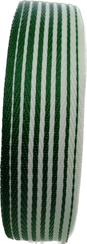 Cincha Plástica Ancho 6cm. X Rollo 50mt. Color Verde-blanco 291