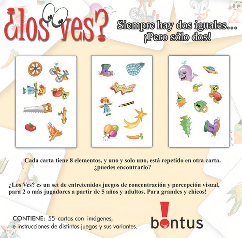 ¿los Ves? Juego De Mesa Bontus Coincidencias Abracadabra