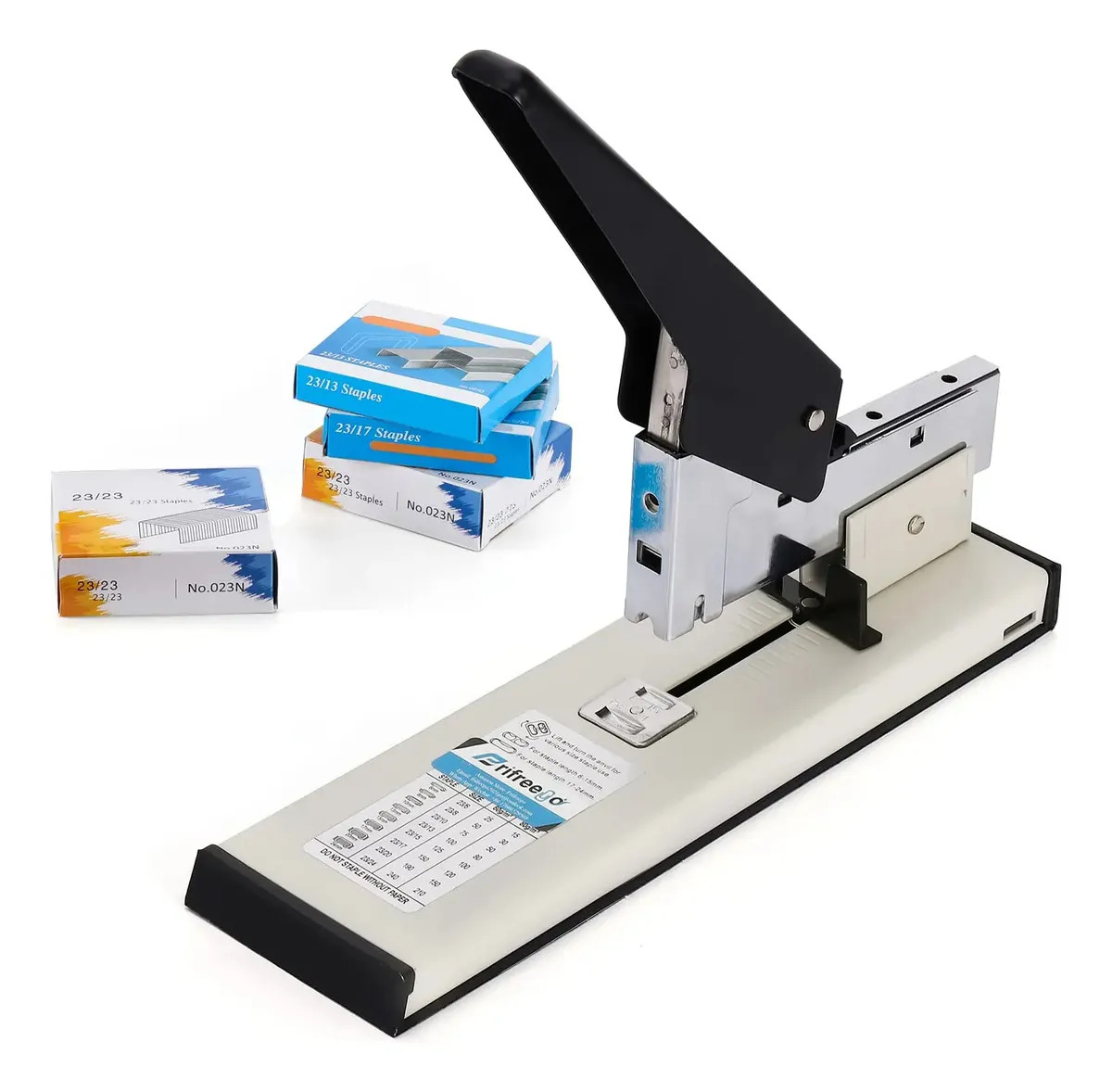 Grampeador pesado - grampeador de escritório de 240 lâminas. Cinza