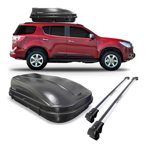 Kit Travessa Trailblazer 12 A 15 Prata + Maleiro 510 Litros.