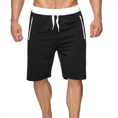 Short Deportivo Hombre, Bolsillos Cierre, Pantalón Corto