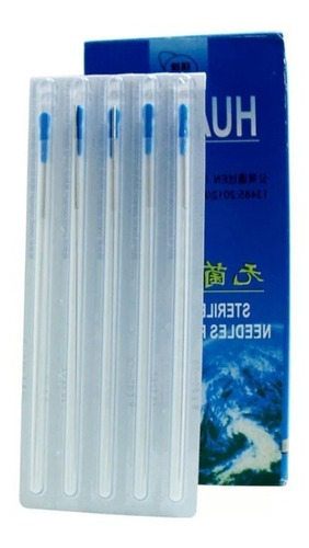 Agujas De Acupuntura 100 Unidades 0.25x40 Con Cánula Oferta!