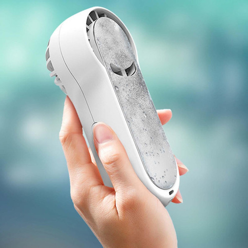 Ventilador De Mano Pequeño De Mesa Con Base, Carga Usb Para