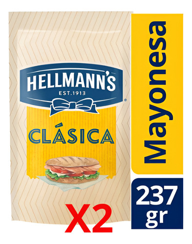 Mayonesa Hellmanns 237g X 2