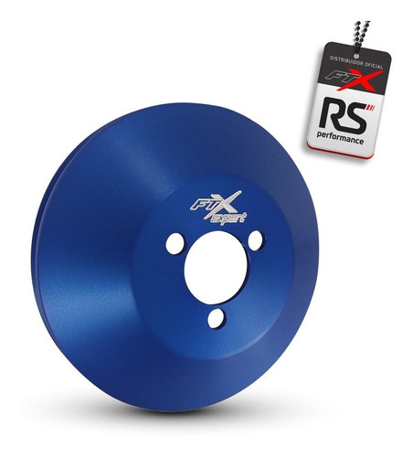 Polia Bomba D'água Alumínio Billet Vw Ap 8v Azul Ftx Expert