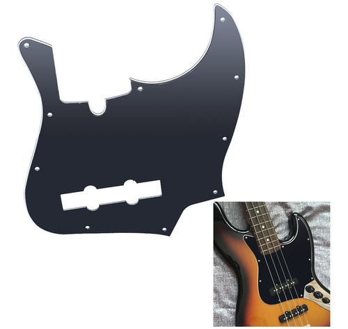 10 Agujeros Jb Pickguard Bass Recogida Guardia Arrayones