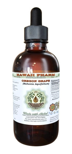 Hawaii Pharm Extracto Uva De Oregon Líquido Sin Alcohol 4oz