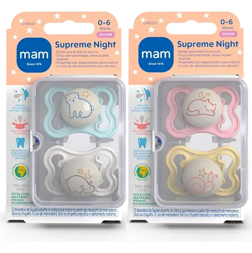 Chupeta Supreme 0-6m Night
