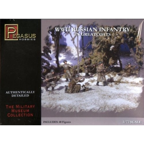 Pegasus 7271 1:72 Russian Infantry Greatcoats Wwii ( 40 )