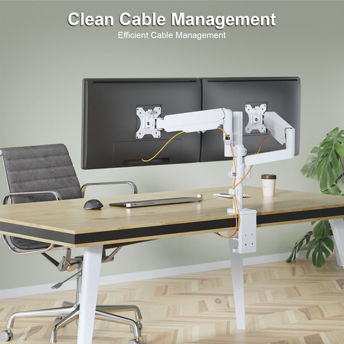 Suporte De Monitor Duplo Wali Gsdm002w Para 2 Monitores De A