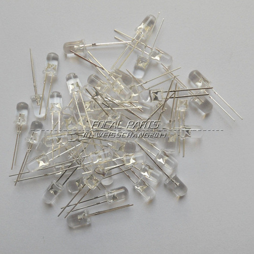 Lámpara De Luz Blanca De Led Ultra Brillante 5mm 100pcs Emit