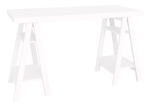 Mesa Para Escritório Escrivaninha Cavalete Art Web Branco