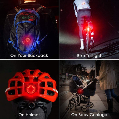 Luz Delantera Trasera Bicicleta Recargable Usb Led Brillante