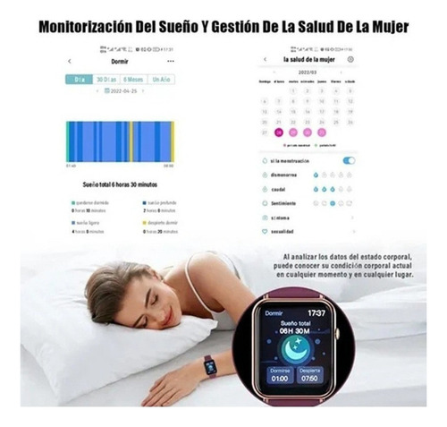 1 Reloj Inteligente Impermeable For Mujer Xiaomi Huawei