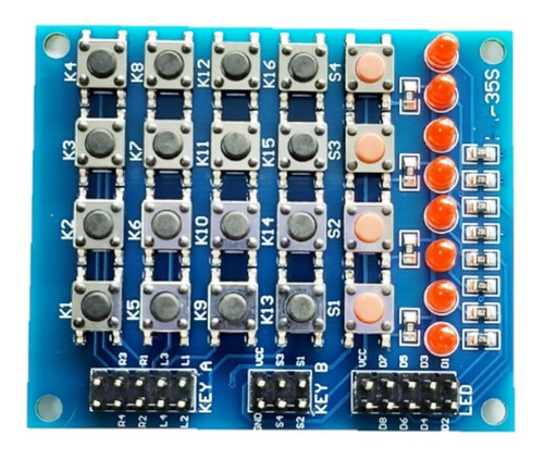 Teclado Botonera 16 4x4 Led Matrix Keypad Keyboard Arduino