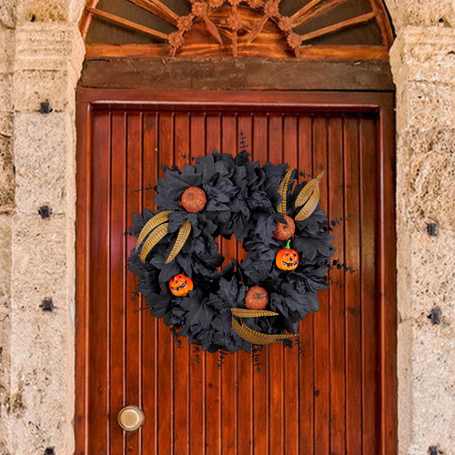 Corona De Halloween Decorativa Para Puerta Principal,