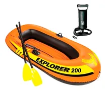 Comprar Intex Bote P\u002F 2 Personas + Remos + Inflador Kayak - El Rey