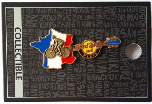 Hard Rock Cafe® Pin Tour Francia Souvenir Recuerdo Ciclismo