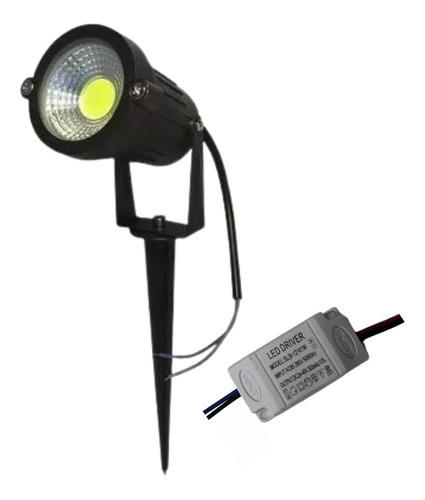 Refletor Led 7w Tipo Espeto Fachada Jardim +3 Reator 7 A 12w