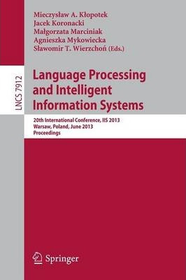 Libro Language Processing And Intelligent Information Sys...