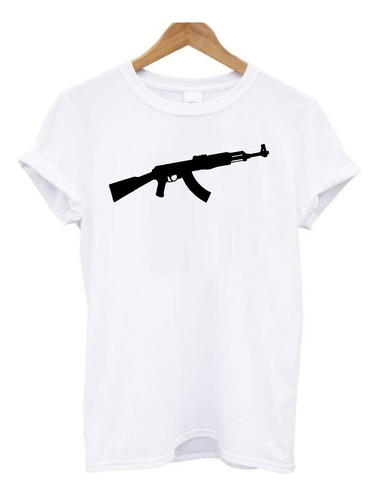 Remera Logo De Ak47 De Cs/ Silueta / Juego