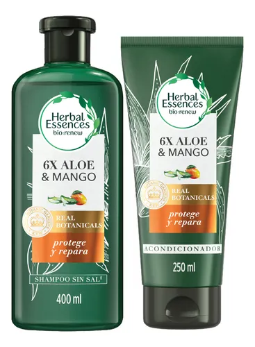 Shampoo + Acondicionador Herbal Essences Aloe Y Mango Repara