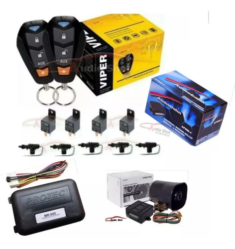 Alarma Viper 3400+5actuadores+arrancador+parlante+interfaz4 