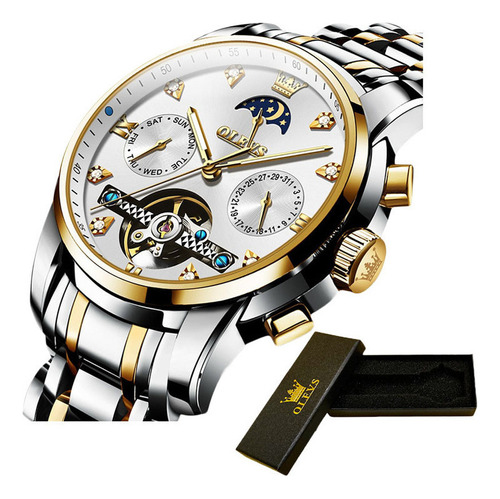 Reloj De Moda Mecánico Clásico Olevs Tourbillon