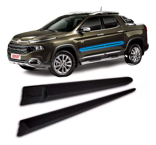 Jogo 4 Friso Portal Lateral Fiat Toro Ranch 2020 Original