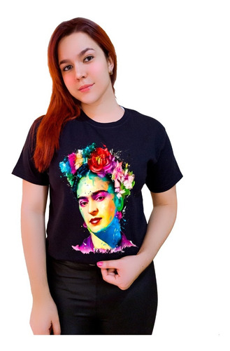 Polera 100% Algodón Feminista Frida Colores 8 De Marzo C23