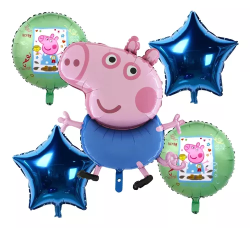 Globo de juguete, fiesta, cumpleaños de George Pig, papel, resumen de fin  de año, decoración, niño, corazón, globo png