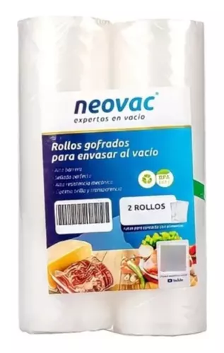 Envasadora Al Vacío Bolsas Gofradas Rollos Selladora Hogar